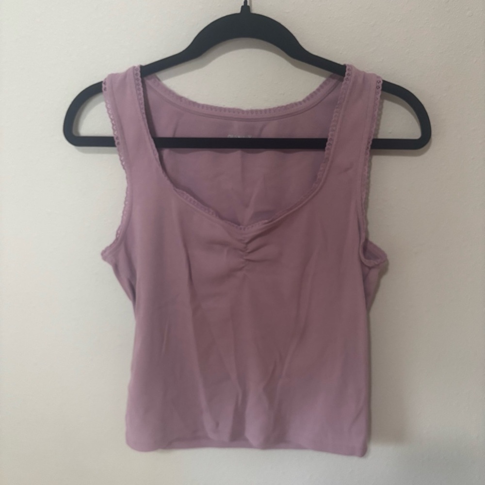 Women's Sleeveless Lavender Tank Top